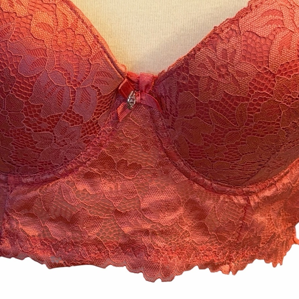 Daisy Fuentes Coral Lace Bralette - Picture 10 of 10